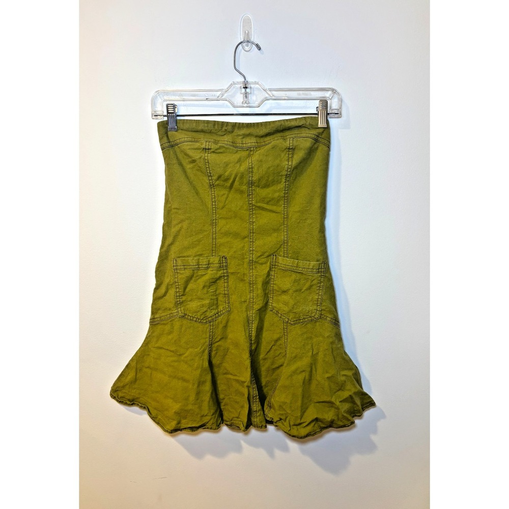 BDG Medium‎ Olive Green Strapless Mini Dress